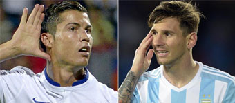 Messi y Cristiano siguen jugando