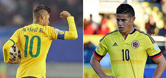 Neymar-James, el duelo 10