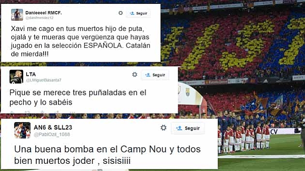 Denuncian a 100 tuiteros por amenazas durante la final de Copa