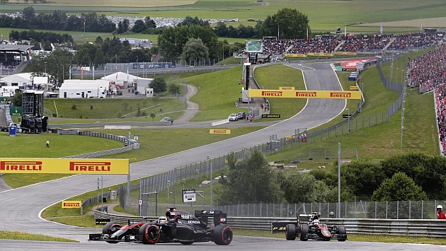Los McLaren, durante el pasado GP de Austria /Foto: RV Racingpress