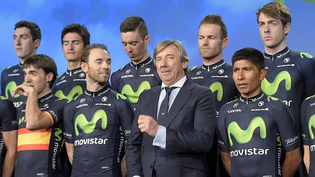 Presentacin del equipo ciclista Movistar 2015