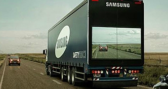 El camin ‘transparente’ de Samsung para evitar accidentes
