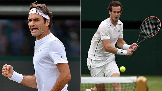 Roger Federer y Andy Murray
