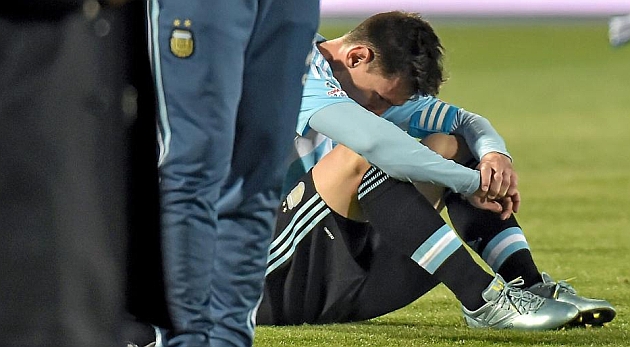Biglia: Nunca vi a Messi as, llorando desconsoladamente