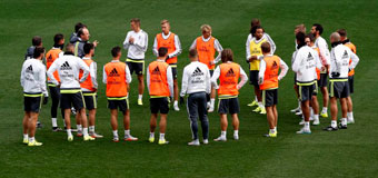 Los jugadores del Real Madrid ya se entrenan en Melbourne. FOTO: Chema Rey