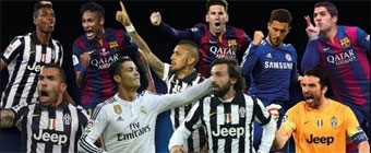 Messi, Ronaldo, Neymar y Luis Surez, candidatos a Mejor Jugador UEFA 2014-15