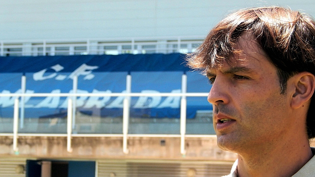 Fernando Morientes, durante su presentacin como entrenador del Fuenlabrada / FOTO: CF FUENLABRADA