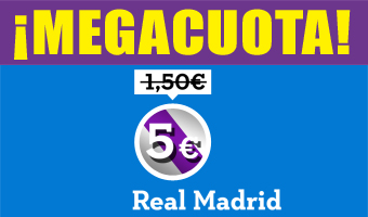 Gana 50 euros con el Real Madrid, apostando slo 10!