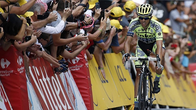 Contador, en una etapa del Tour.