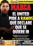 El United pide a Ramos que declare que se quiere ir