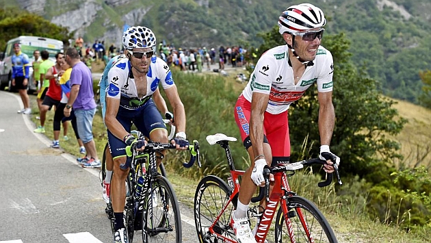 Valverde y Joaquim durante la pasada edicin de la Vuelta
