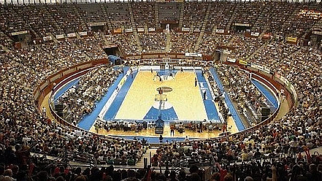 El Donosti Arena, aqu en su configuracin para baloncesto, acoger una cita del World Padel Tour del 2 al 8 de Septiembre.