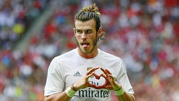 Bale (26), celebrando un gol en pretemporada.