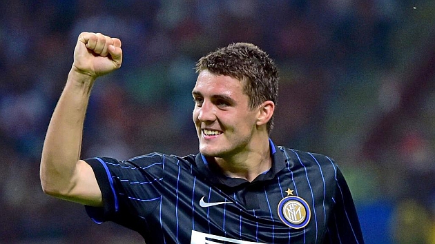 Mateo Kovacic, celebrando un gol con el Inter