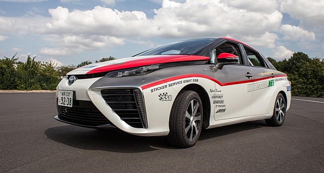 El Toyota Mirai, coche cero del rally de Alemania