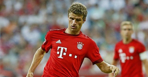 Müller, en un partido con el Bayern