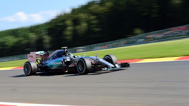 Nico Rosberg, rodando en Spa