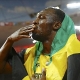 Bolt, exultante por su victoria