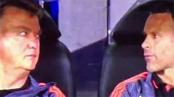 Chicharito provoca la mirada ms incrdula entre Van Gaal y Giggs
