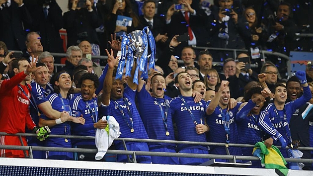 El Chelsea celebra el ttulo de Capital One