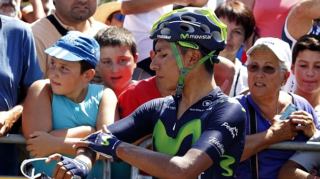 Nairo Quintana, satisfecho con su papel en la Vuelta hasta el momento