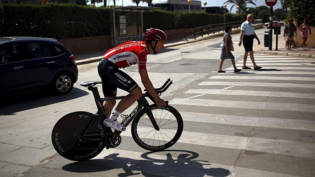 Boeckmans, durante un entrenamiento para la Vuelta / FOTO: REUTERS