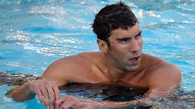 Phelps durante una competicin