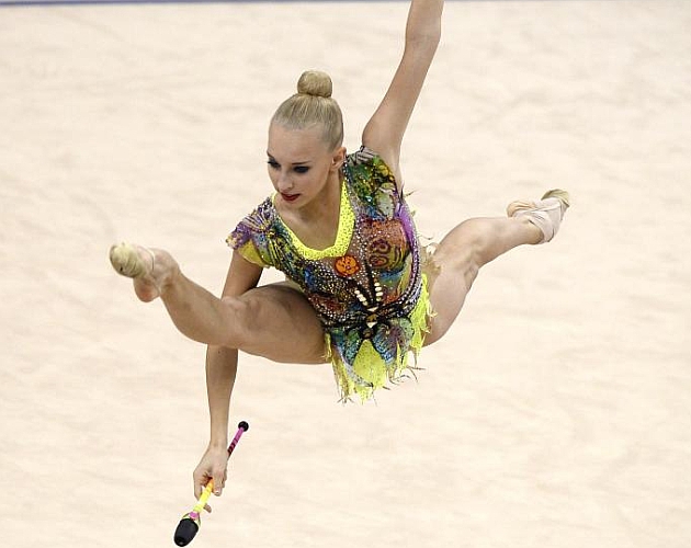 Yana Kudryavtseva, en el Mundial de 2015. Foto: AFP