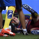 Messi se rompe un ligamento de la rodilla y estar dos meses de baja