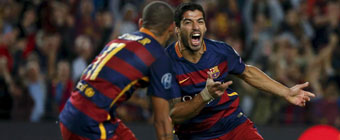 Luis Surez deja los tres puntos en Barcelona