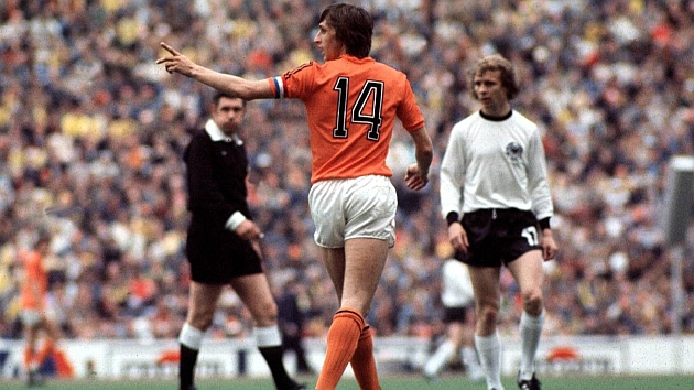 Johan Cruyff, durante la final del Mundial 74 ante Alemania Federal