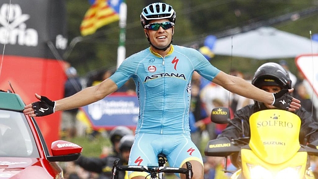Mikel Landa en la Vuelta Ciclista a España.