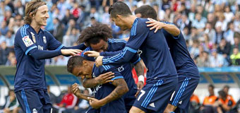 Danilo anota en Balados su primer gol con el Madrid