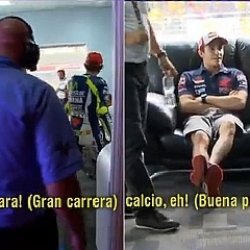 Intercambio de pullas entre Rossi y Márquez: Gran carrera, buena patada