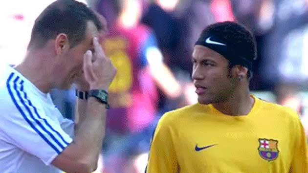 Clos Gmez prohibi jugar a Neymar con una cinta en la cabeza