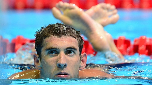 Michael Phelps, en una competicin previa a su retirada en 2012.Illustrated