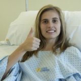 Anthia Espieira, operada con xito de la rodilla