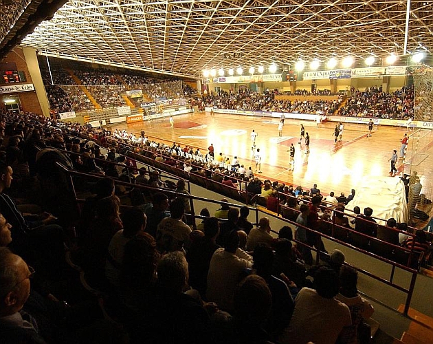 El Palacio de los Deportes de Len durante un partido del Ademar