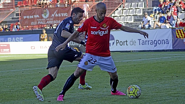 Sergio Tejera, en una accin del partido ante el Mallorca