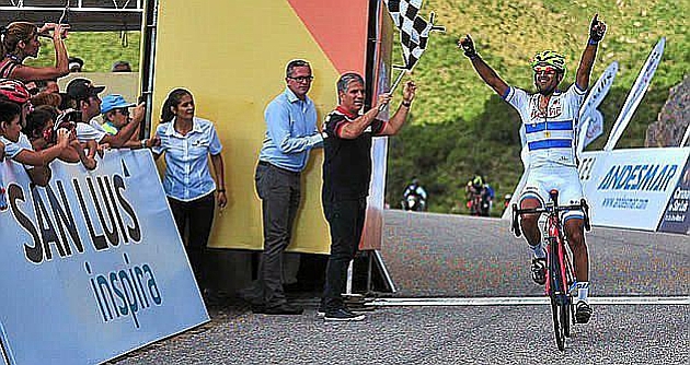 Dani Daz, en la etapa reina del Tour de San Luis 2015. / MARCA