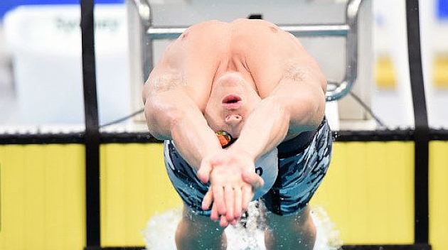 Mitchel Larkin, durante los Campeonatos de Australia en piscina corta.