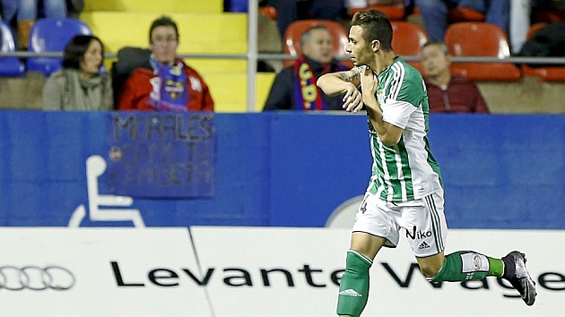 Rubn Castro celebra su gol ante el Levante | Foto: Jos Antonio Sanz