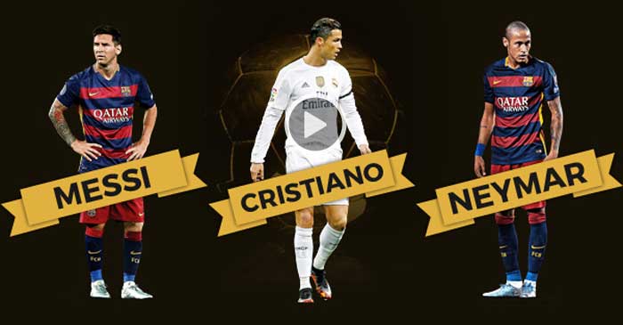 Messi, Cristiano y Neymar, finalistas al Baln de Oro