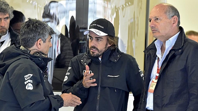 Ron Dennis, junto a Fernando Alonso en el GP de Austria (RV RACING PRESS)