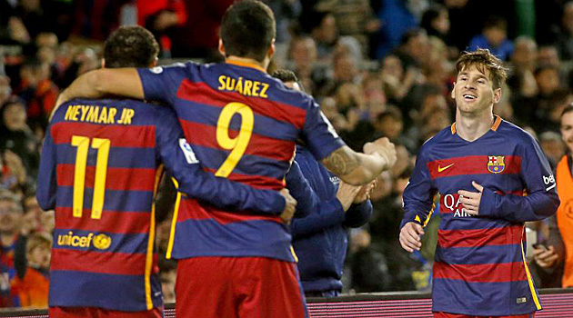 Messi, Neymar and Suárez, the three amigos