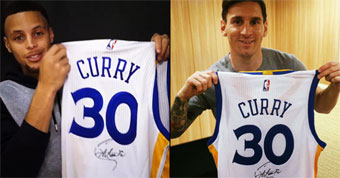 Curry es la ltima estrella NBA que se rinde a Messi