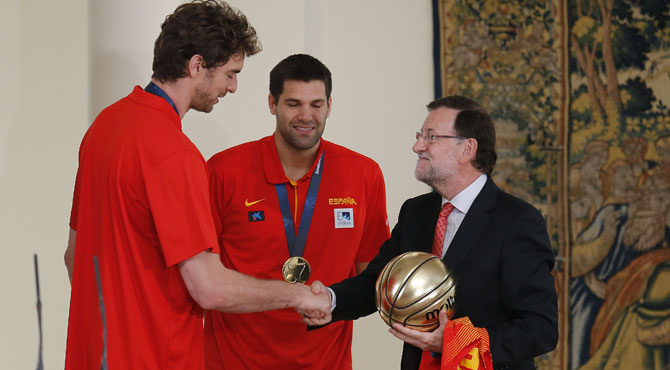 Mariano Rajoy califica el milenario partido de Pau como una hazaa del baloncesto espaol