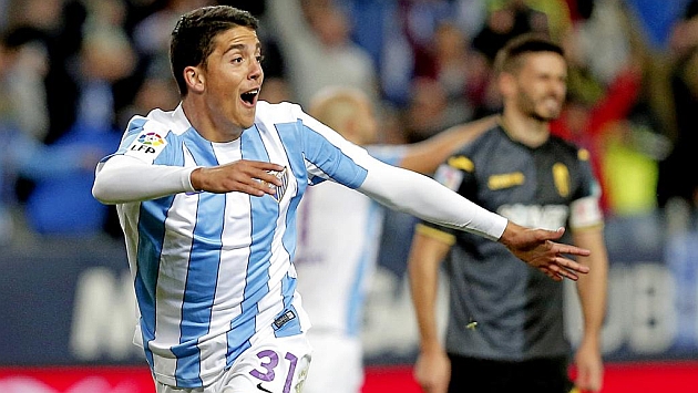 Pablo Fornals celebra un gol ante el Granada en Liga.