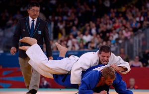 Abel Vzquez, en la lite del judo 'a ciegas'