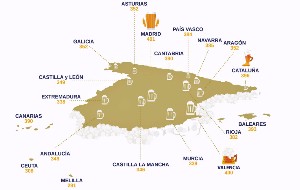 El mapa de la cerveza en Espaa